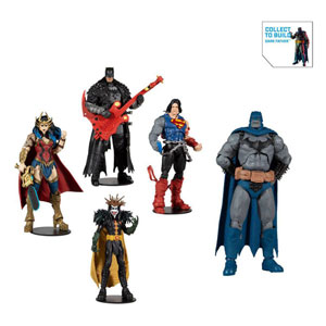 Dc Multiverse Build A Actionfigur Set - Batman,superman, King Robin, Wonder Woman